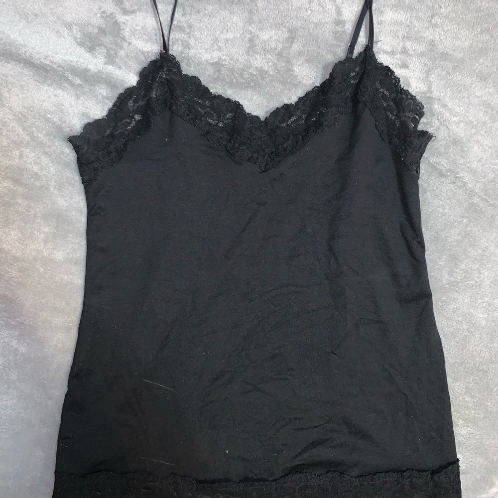 black lace top